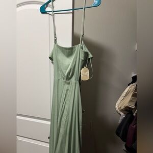 Altar'd State Strapless Light Green Dress